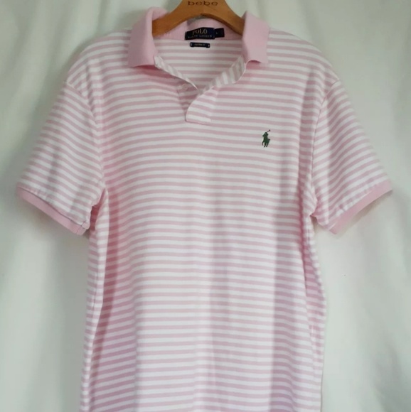 Polo Ralph Lauren Other - 👔Polo Ralph Lauren Pink Custom Fit Polo Sz L